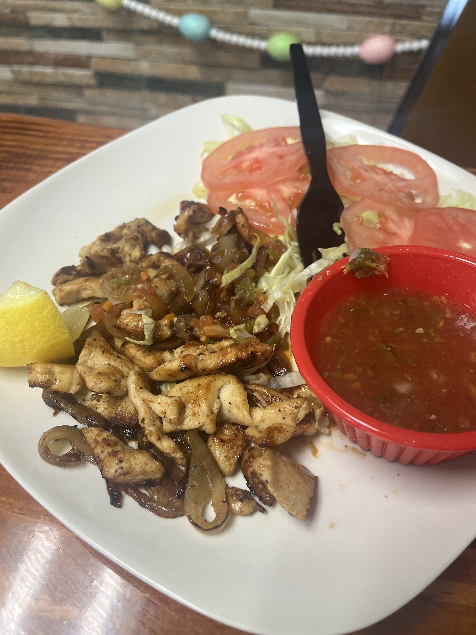 Traditional Mexican dish at La Pasada